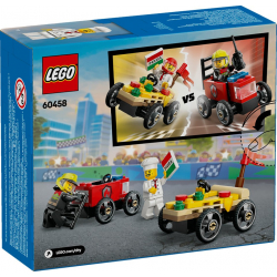 Klocki LEGO 60458 Zestaw wyścigówek - pizza kontra wóz strażacki CITY